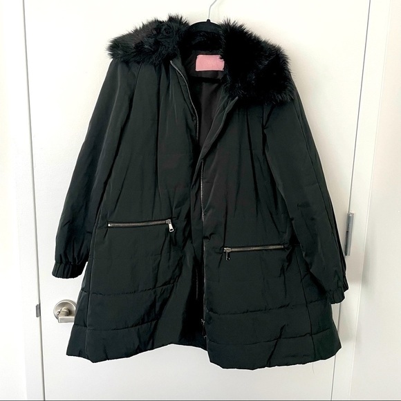 Giamba black faux fur utility coat - Picture 1 of 4